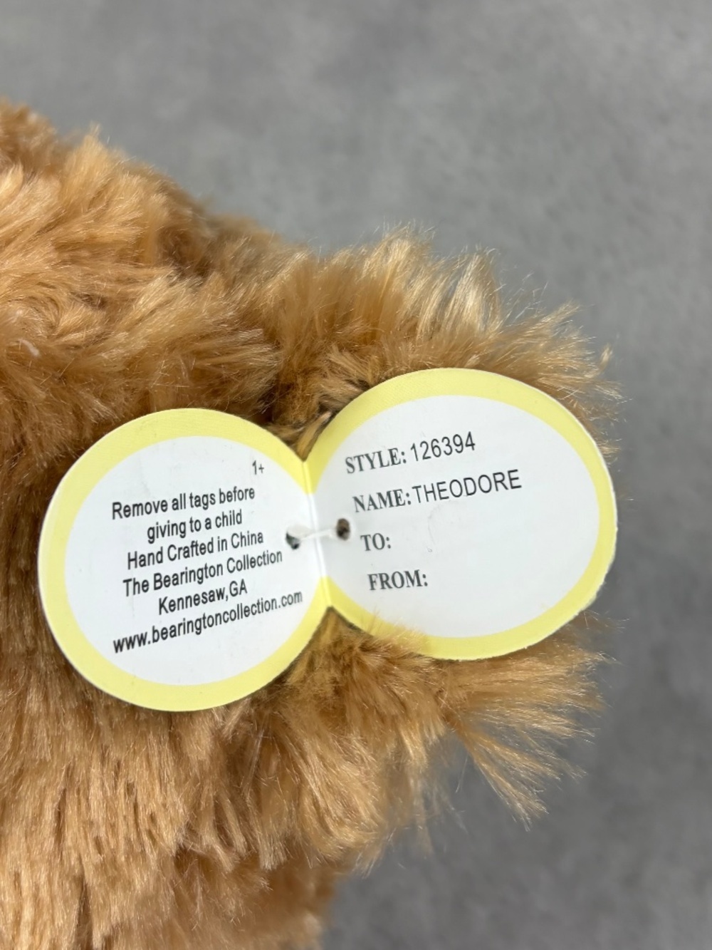 Bearington Theodore Teddy Bear Plush Soft Stuffed Animal 17 Inch BRAND NEW - Picture 9 of 12